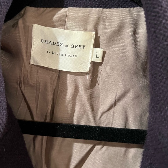 Shades of grey blazer over coat - Picture 2 of 5